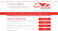 Desktop Screenshot of poppyroofing.co.uk